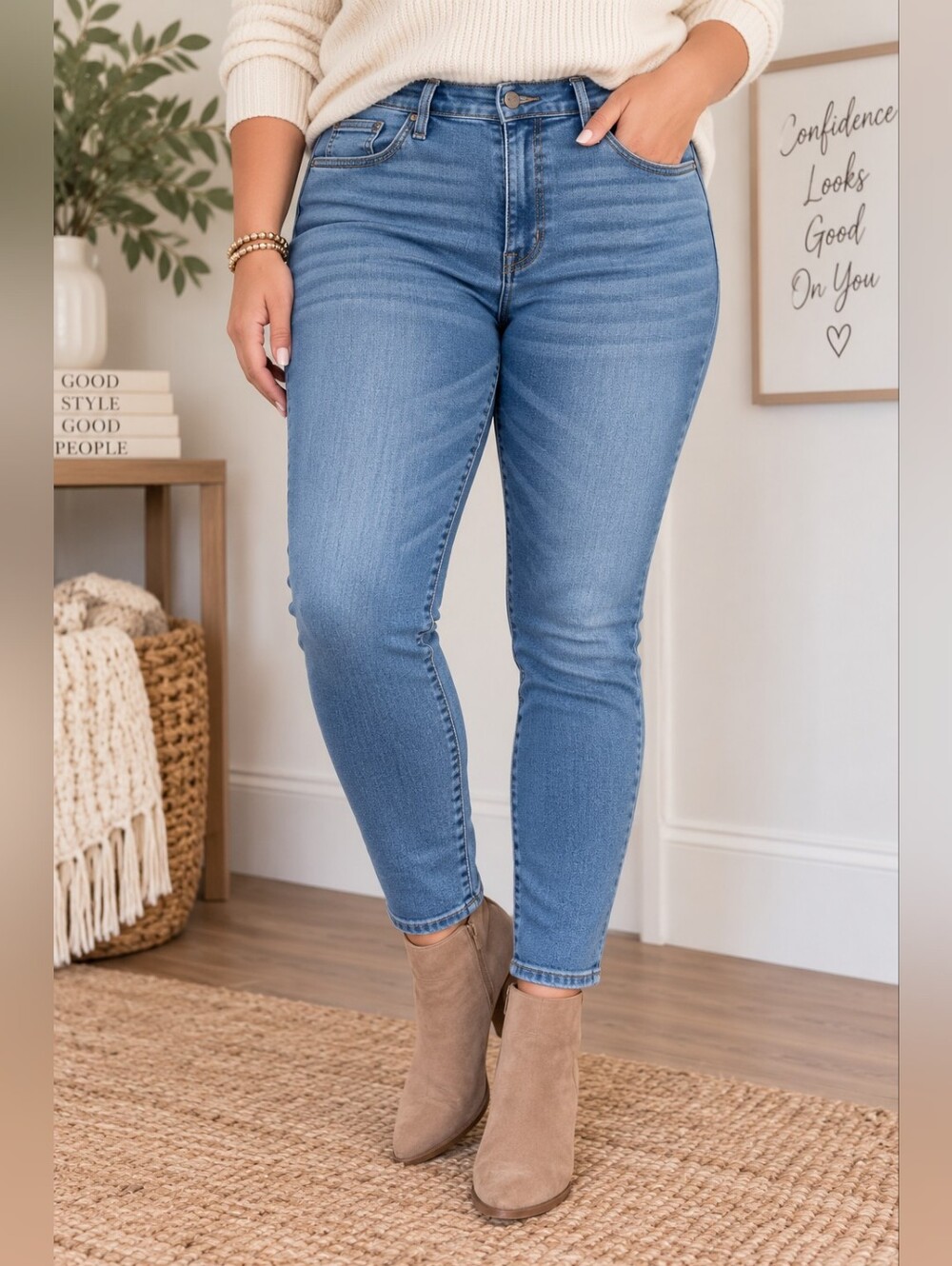 J.Crew Toothpick 10” High Rise Skinny Jeans Size 32P Petite Medium Wash